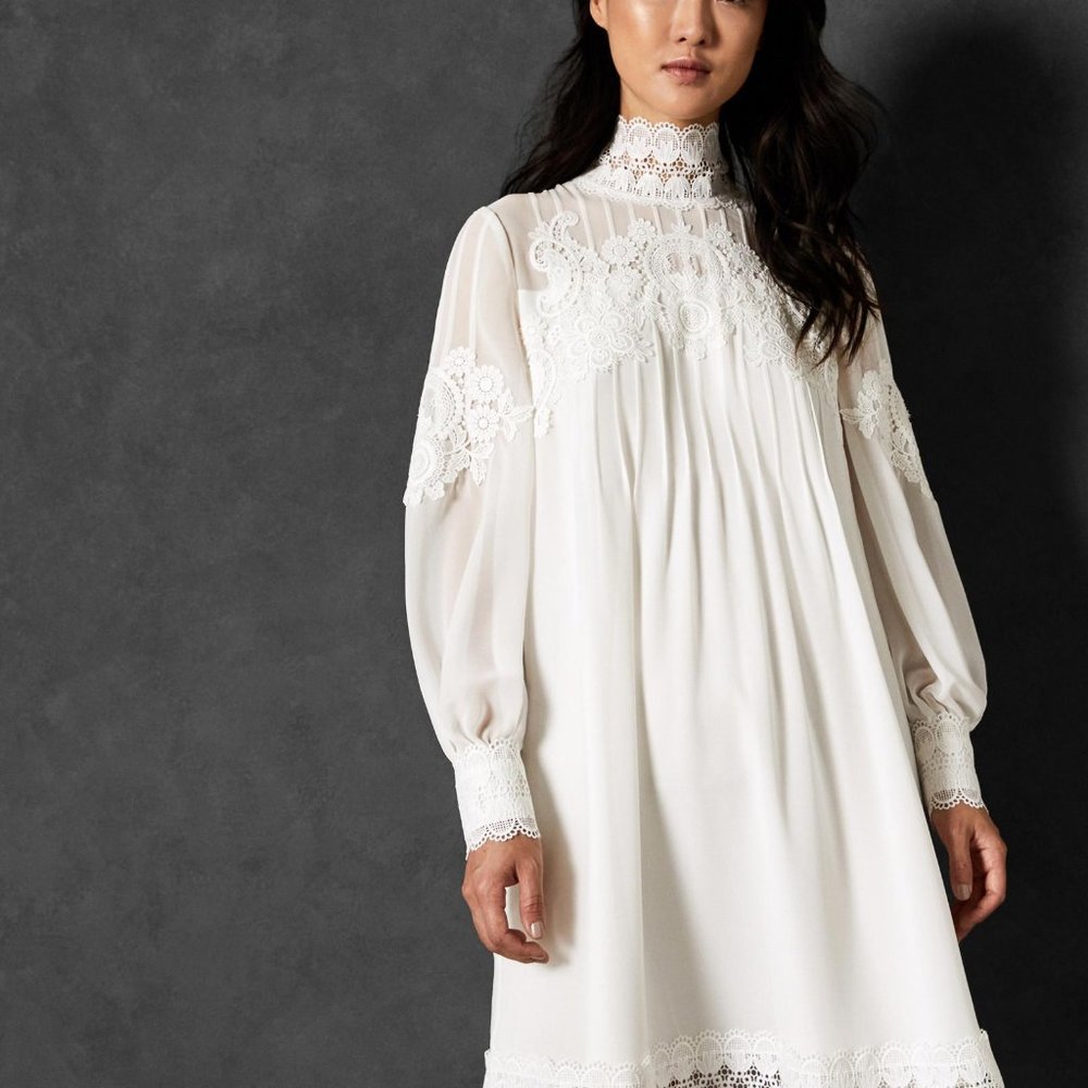 white Ted baker dress